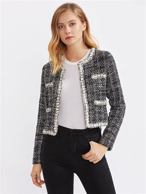 blazer estilo chanel